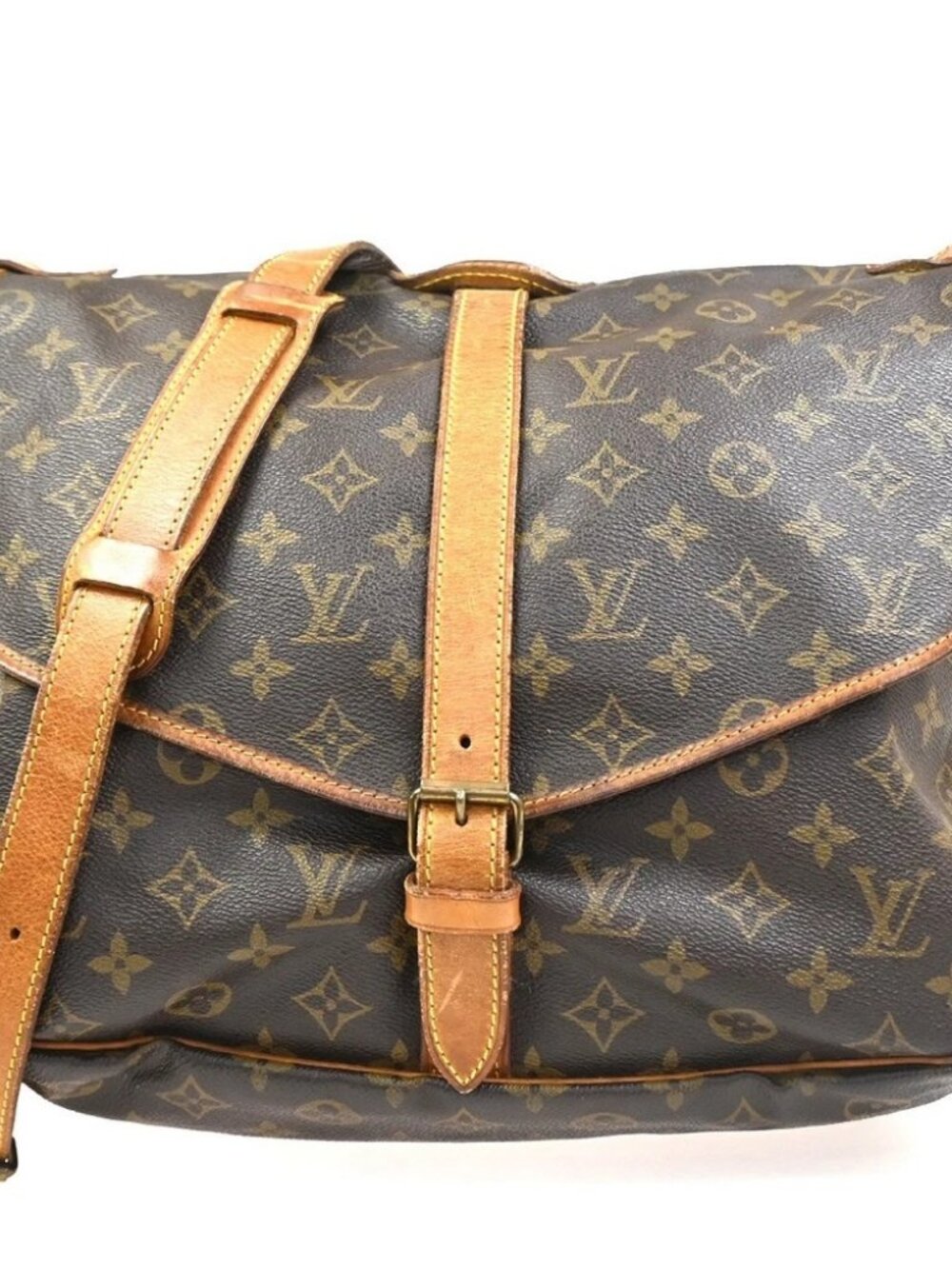 LOUIS VUITTON Saumur 35 Shoulder Bag Monogram Leather BN France M42254 86CA840